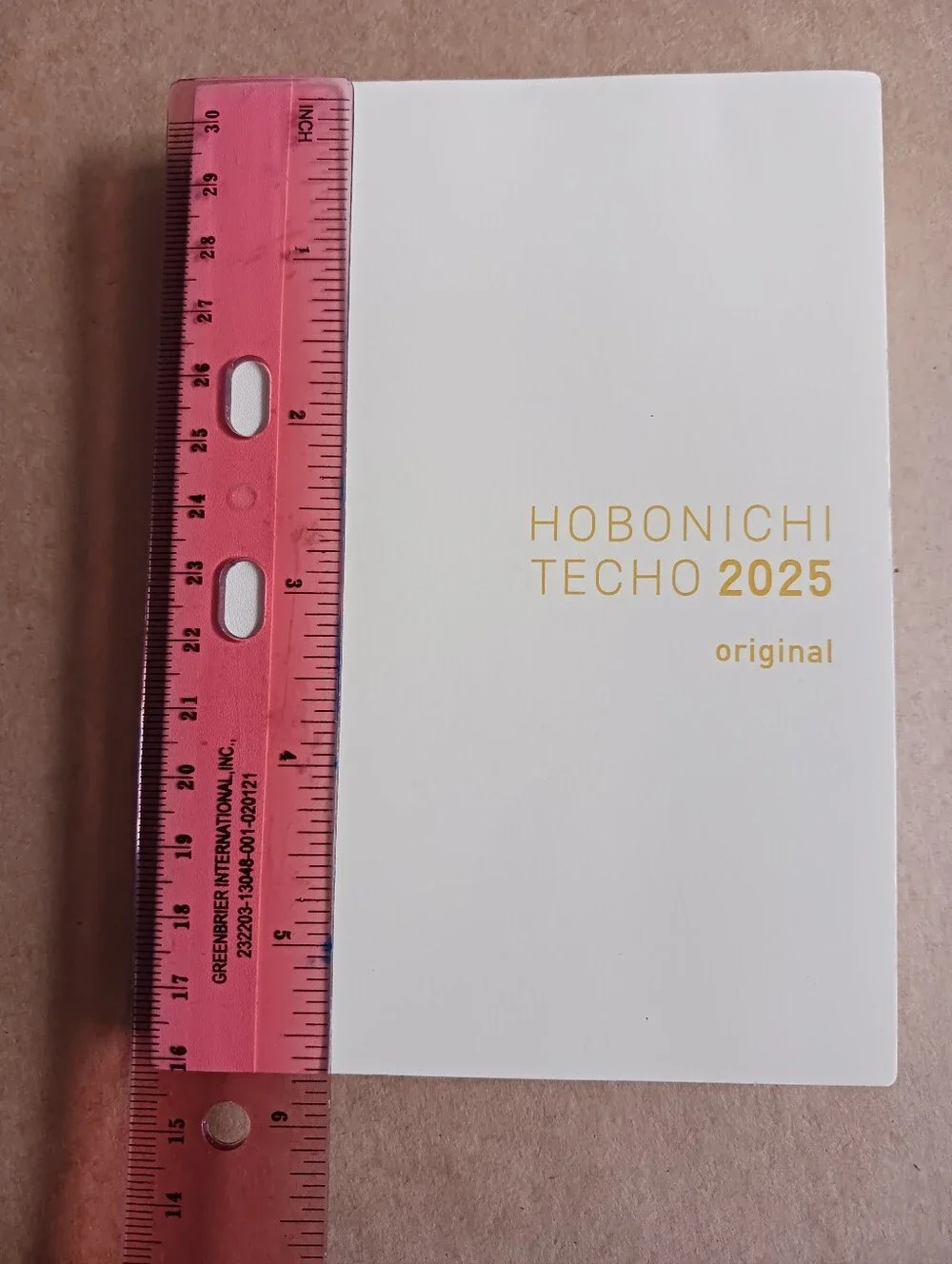 Hobonichi Techo 2025 Original Book [English/A6/January Start * 5.8in X 4.1in